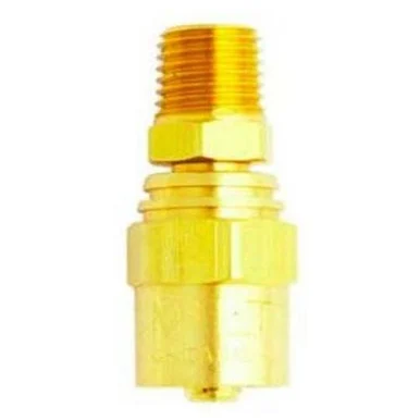 Milton Industries 621-11 Re-usable Brass Hole Fitting Male End 3/8" Hose I.d. 1/4" Npt
