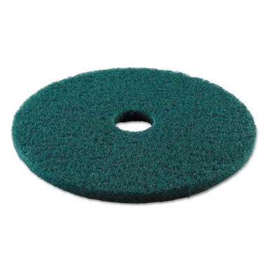 Boardwalk 4019GRE Standard 19-inch Diameter Heavy-duty Scrubbing Floor Pads, Green