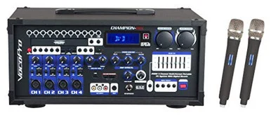 Vocopro CHAMPIONREC9 Champion-rec-9 200w Multi-format Portable P.a. System With Digital Recorder/ Uhf Wireless Mic System
