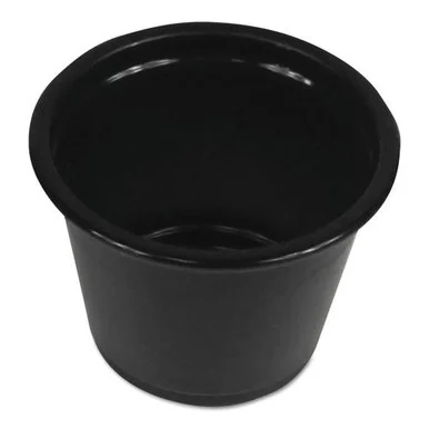 Boardwalk PRTN1BL Soufflé/portion Cups, 1 Oz, Black, 2500/carton