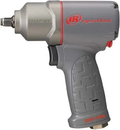 Ingersoll Rand 2115QTIMAX 3/8 Inch Air Impact Wrench, Quiet, 300 Ft-lb Torque, Titanium Hammercase, Friction Ring Retainer, Pistol Grip