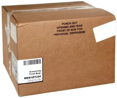 Webster 1DT200 Heavy-duty Bags, 30 Gal, 1.2 Mil, 30 1/2 X 34, Black, 200/box