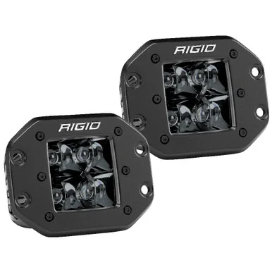 RIGID INDUSTRIES RIGID D-Series PRO Midnight Edition, Spot Optic, Flush Mount, Single 212213BLK