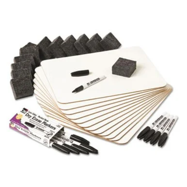 Charles Leonard 35036 Lapboard Class Pack, Dry Erase Boards, 9 X 12, White, 12/kt