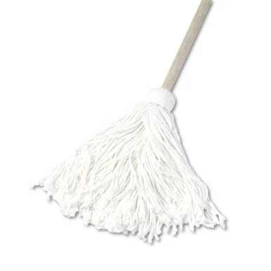 Boardwalk BWK116R Deck Mop, 48" Wooden Handle, 16oz Rayon Fiber Head, 6/pack