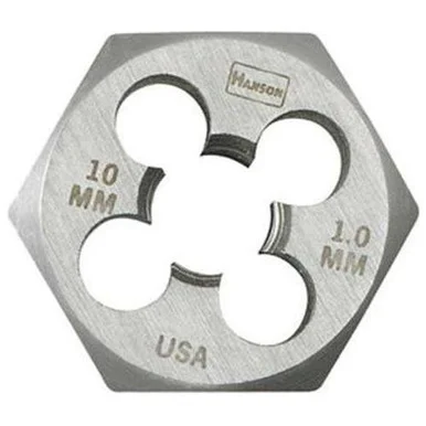 Hanson 6959 High Carbon Steel Hexagon 1-7/16" Across Flat Die 18mm-1.50