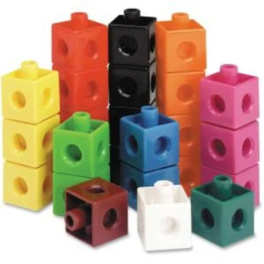 Learning Resources Snap Cubes, Set Of 100 - Skill Learning: Building, Grouping, One-to-one Correspondence, Fine Motor, Counting - 100 Pieces (ler7584)