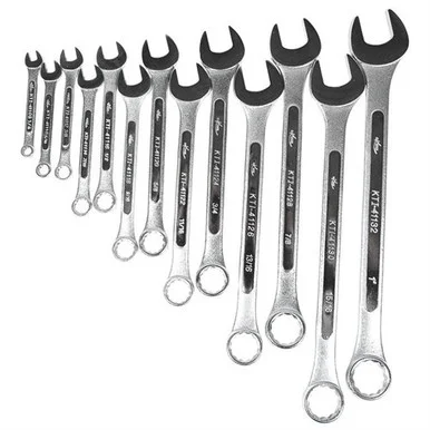 K Tool International KTI-41013 13-pc Sae Combination Wrench Set, Fractional 1/4 To 1