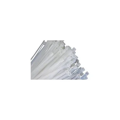 K Tool International KTI-76110 100-pack Of 11 Natural Nylon Cable Ties With 31/16 Diameter And 50 Lb. Tensile Strength