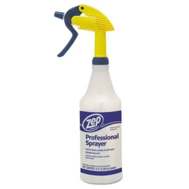 Zep HDPRO36EA Professional Spray Bottle With Trigger Sprayer, 32 Oz, Clear - Zep Brands