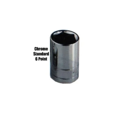 K Tool International KTI-24136 1-1/8 In. X 3/4 In. Drive 6-point Fractional Sae Chrome Standard Socket, Each