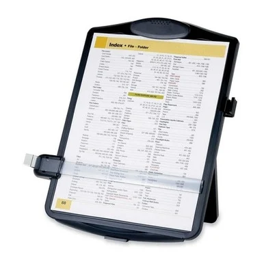 Sparco Document Holder With Clip - 10" X 2" X 14" - 1 Each - Black (SPR38950)