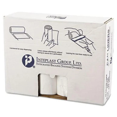 Integrated Bagging Systems VALH3860N14 High-density Can Liner, 38 X 58, 60gal, 14mic, Clear, 25/roll, 8 Rolls/carton