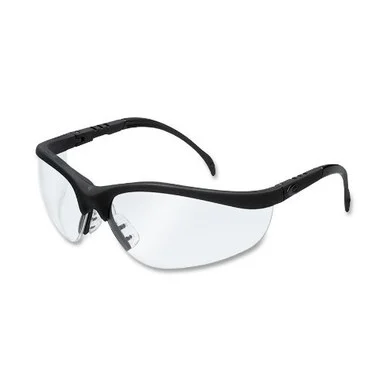 Mcr Safety Klondike Safety Glasses - Polycarbonate Lens - 1 Each - Black (kd110)