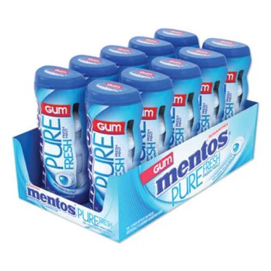 Perfetti Van Melle VAM1463620 Pure Fresh Sugar-free Gum, Mint, 15 Pieces/pack, 10 Packs/box