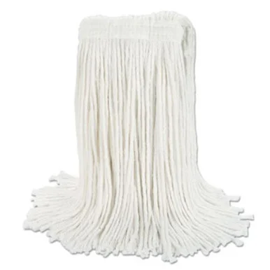 Boardwalk BWKRM03024S Banded Rayon Cut-end Mop Heads, White, 24 Oz, 1 1/4" Headband, 12/carton