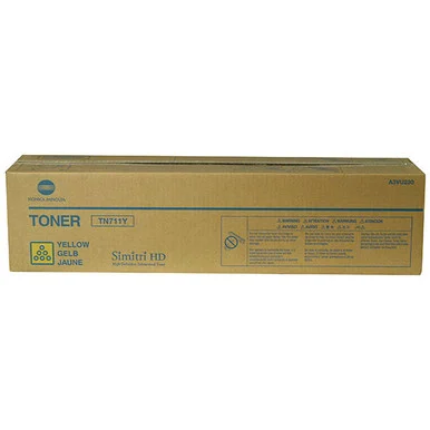 Konica Minolta TN-711Y Original Laser Toner Cartridge - Yellow Pack A3VU230