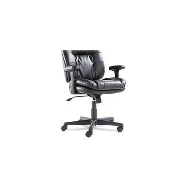 Oif ST4819 Swivel/tilt Leather Task Chair, Black