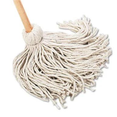 Boardwalk BWK120C Deck Mop, 54" Wooden Handle, 20oz Cotton Fiber Head, 6/carton