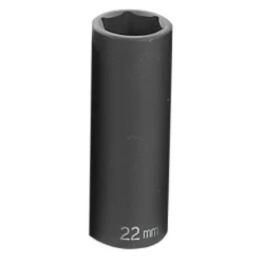 Grey Pneumatic 2022MD 1/2" Drive Metric Deep Impact Socket 22mm