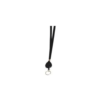 Advantus Lanyard With Retractable Id Reel - X 36" Length - Black - Polyester (75547)