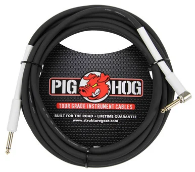 Pig Hog PH10R 10ft 1/4 - 1/4 Right Angle 8mm