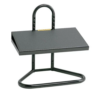 Safco Industrial Adjustable Footrest - 15" Adjustment - Tilt - 20" X 12" X 15" - Black (5124)