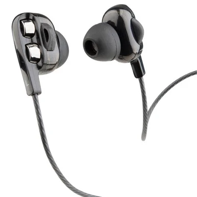 Mobilespec 2021 MBS10307 Dual Driver Wired Earbuds Black