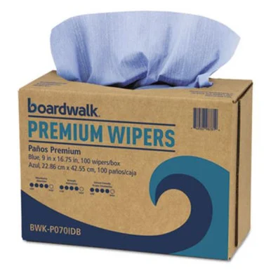 Boardwalk BWKP070IDB Hydrospun Wipers, Blue, 9 X 16 3/4, 10 Pack Dispensers Of 100, 000/carton