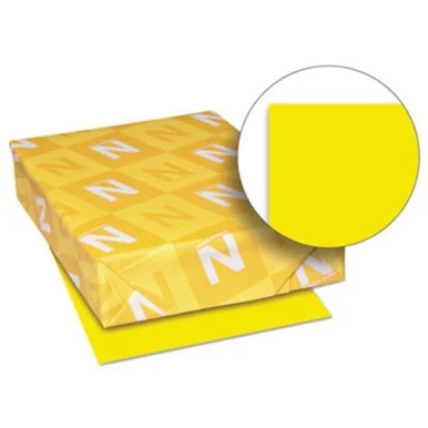 Exact Brights Copy & Multipurpose Paper - For Laser, Inkjet Print - Letter - 8.50" X 11" - 50 Lb Basis Weight - Smooth - 500 / Pack - Bright Yellow (26701_40)