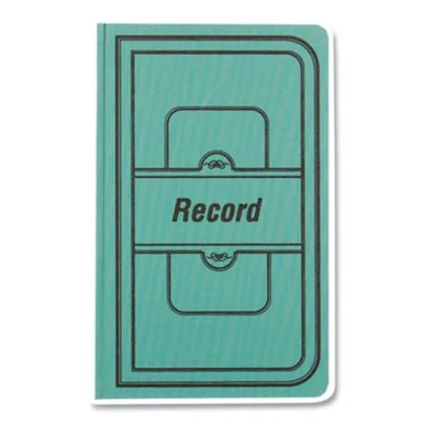 Rediform A66500R Tuff Series Record Book, Green Cover, 7.63 X 12.13, 500 White Pages
