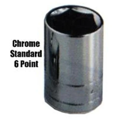 K Tool International KTI-21209 9/32 In. X 1/4 In. Drive 6-point Fractional Deep Chrome Socket, Each