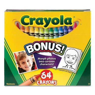 Crayola 52-064d Crayon Set - 3.63" X Assorted Wax - 64 / Box (52064d)