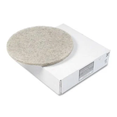 Premier 4020NHE Natural Hair Extra High-speed Floor Pads, Natural, 20" Dia, 5/carton
