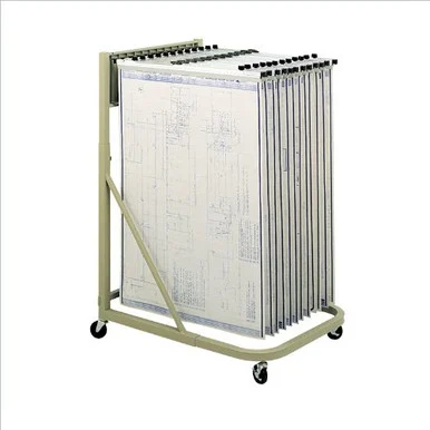 Safco Mobile Cart - 240 Lb Capacitysteel - 27" X 37.5" X 61.6" - Sand (SAF5026)