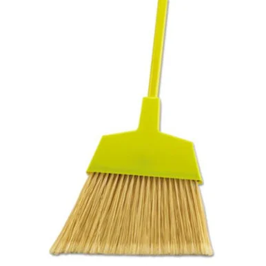 Boardwalk BWK932M Poly Bristle Angler Broom, 53" Handle, Yellow, 12/carton