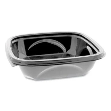 Pactive SAB0724 Earthchoice Pet Container Bases, 7 X 7 X 1.52, 24 Oz, 1-compartment, Black, 300/carton