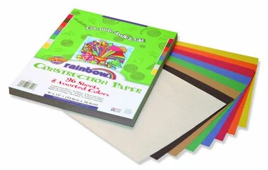 Pacon Rainbow Super Value Construction Paper - 9" X 12" - Assorted (PAC94450)