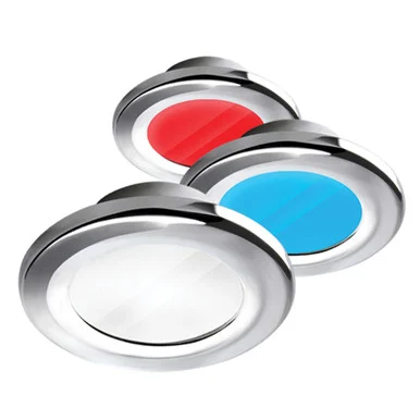 i2systems A3120Z-11HCE Apeiron A3120 Screw Mount Light - Red, Warm White & Blue - Chrome Finish