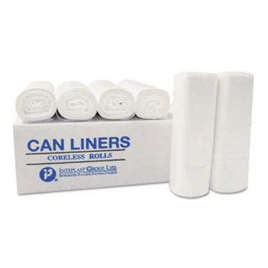 Integrated Bagging Systems EC242406K High-density Can Liner, 24 X 24, 10-gallon, 6 Micron, Black, 50/roll