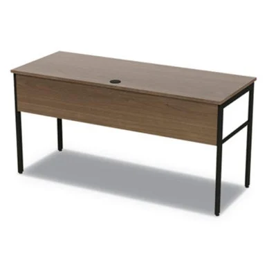 Linea Italia UR601NW Urban Desk Workstation, 59w X 23.75d X 29.5h, Natural Walnut
