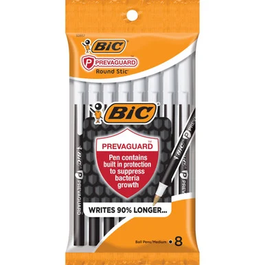 BIC PrevaGuard Round Stic Ballpoint Pen (gsamp81bk) - Bic Corporation