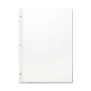 Sparco Mylar Reinforced Filler Paper - 100 Sheet - 20 Lb - Unruled - Letter 8.50" X 11" - 100 / Pack - White Paper (WB213)