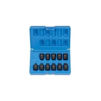 Grey Pneumatic 1211P 11 Piece 3/8" Drive Pipe Plug Impact Socket Set