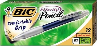 Bic Velocity Pencil - #2 Pencil Grade - 0.7 Mm Lead Size - Blue Barrel - 12 / Dozen (MV711BK_40)