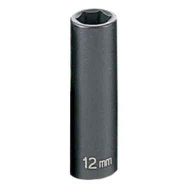 Grey Pneumatic 1012MD 3/8" Drive Deep Metric Impact Socket - 12mm