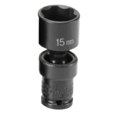 Grey Pneumatic 915UMS 1/4" Surface Drive X 15mm Standard Universal Socket 915UMS_45