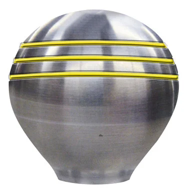 Schmitt Ongaro Marine Products 10917766 Ongaro Throttle Knob - 1-½" - Gold Grooves