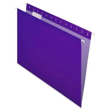 Esselte Hanging Folder - Letter - 8.50" X 11" - 1/5 Tab Cut - Violet - 25 / Box (415215VIO)