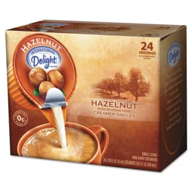 International Delight Hazelnut - Hazelnut Flavor - 0.50 Fl Oz - 24/box - 1 Serving (100680)